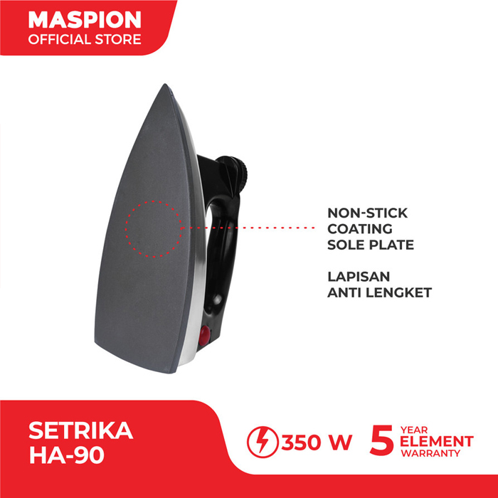 Maspion Setrika Listrik Dry Iron - HA90 | HA-90